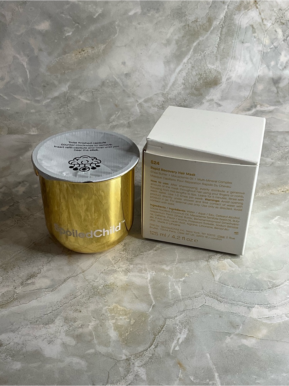 Rapid recovery hair mask s24 refill in box
